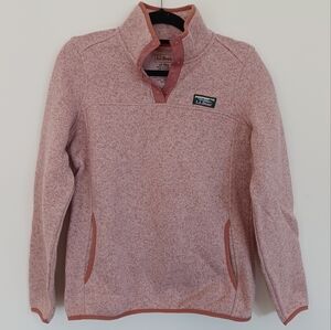 Women's L.L.Bean Sweater Fleece Pullover - Adobe Rose - size XS listing #1